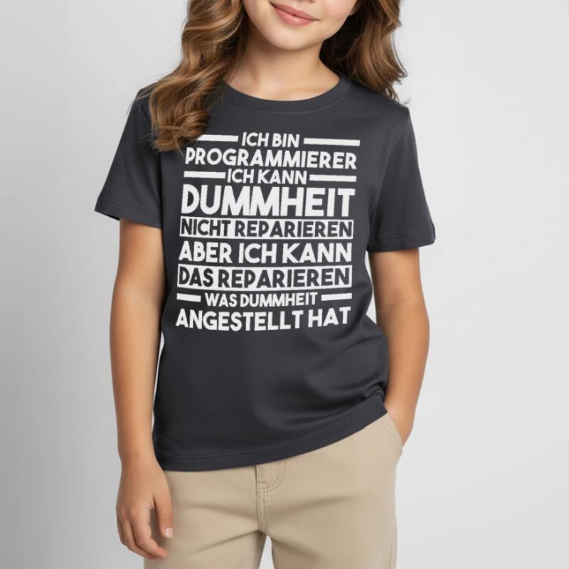 Programmieren Entwickler Coder Programmierer Kinder T-Shirt
