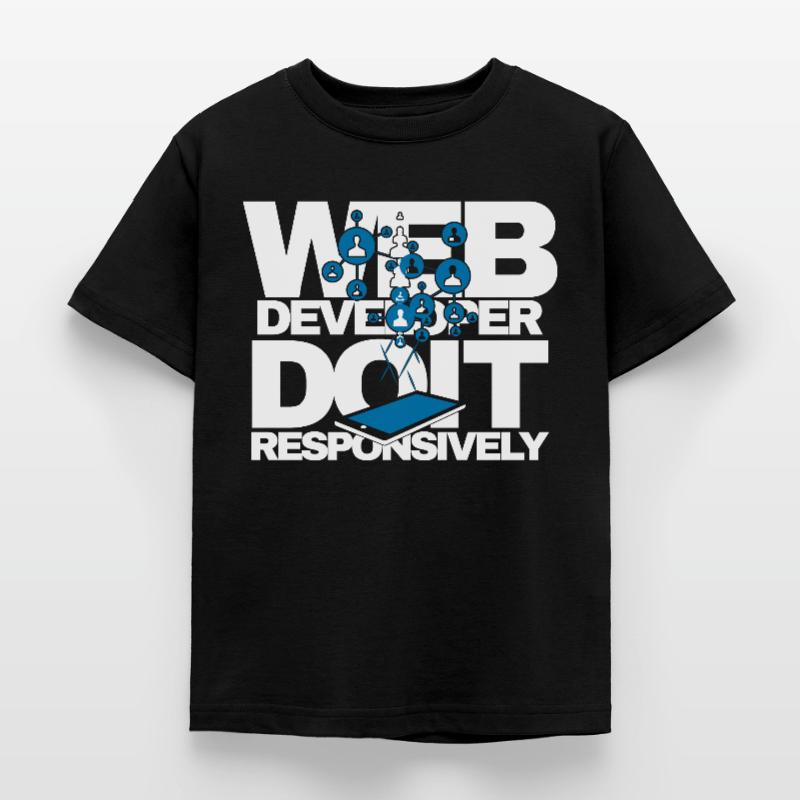 Programme de site Web Développeur Web réactif T-shirt Enfant