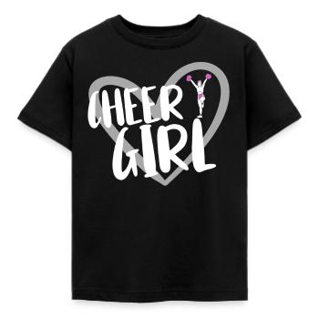 Cheerleader Cheerleading - Kinder T-Shirt - Schwarz - Vorne - AI Model Kid Female (0cm)