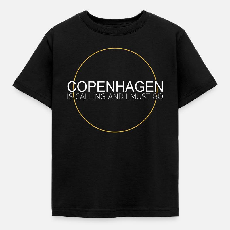 Kopenhagen Spruch - Kinder T-Shirt - Schwarz