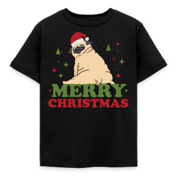 Joyeux Noël - Cadeau de Noël de chien drôle - T-shirt Enfant - noir - Devant - AI Model Kid Female (0cm)