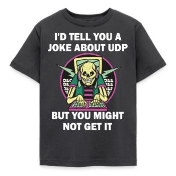 Cybersecurity - IT-Sicherheit Informatiker - Kinder T-Shirt - Dunkelgrau - Vorne - AI Model Kid Female (0cm)