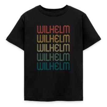 WILHELM Vorname Geburtstag Name Spruch - Kinder T-Shirt - Schwarz - Vorne - AI Model Kid Female (0cm)