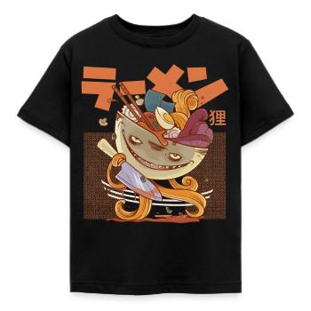 Otaku Anime Kawaii Monster Ramen - Kinder T-Shirt - Schwarz - Vorne - AI Model Kid Female (0cm)