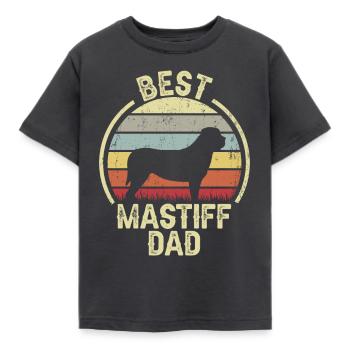 Miglior padre cane - Mastino - Maglietta per bambini - antracite - Fronte - AI Model Kid Female (0cm)