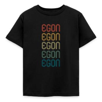 EGON Vorname Geburtstag Name Spruch - Kinder T-Shirt - Schwarz - Vorne - AI Model Kid Female (0cm)