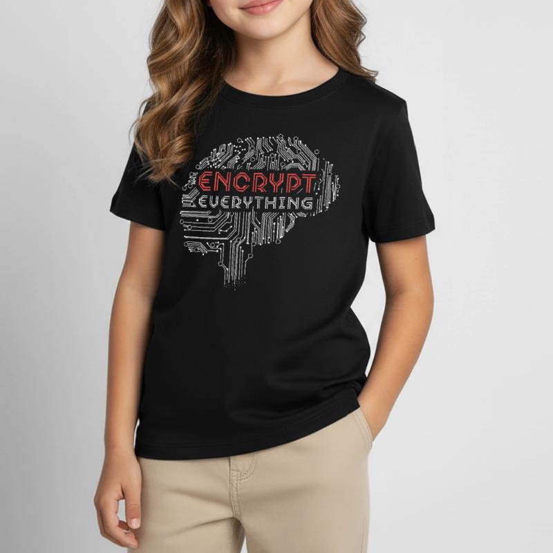 Crypter toutes les technologies de programmeur informatique T-shirt Enfant