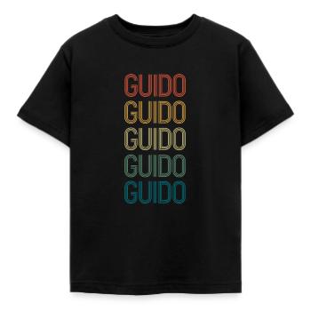 GUIDO Vorname Geburtstag Name Spruch - Kinder T-Shirt - Schwarz - Vorne - AI Model Kid Female (0cm)