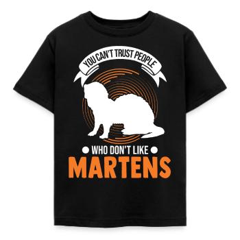 Martre Cadeau Vison Blaireau Martre - T-shirt Enfant - noir - Devant - AI Model Kid Female (0cm)