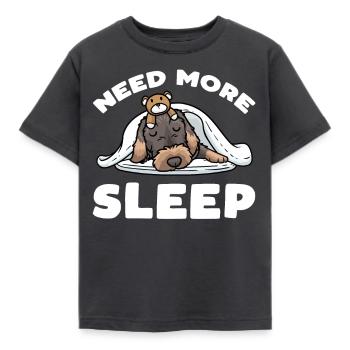 Teckel à poil dur Chien endormi - T-shirt Enfant - charbon - Devant - AI Model Kid Female (0cm)