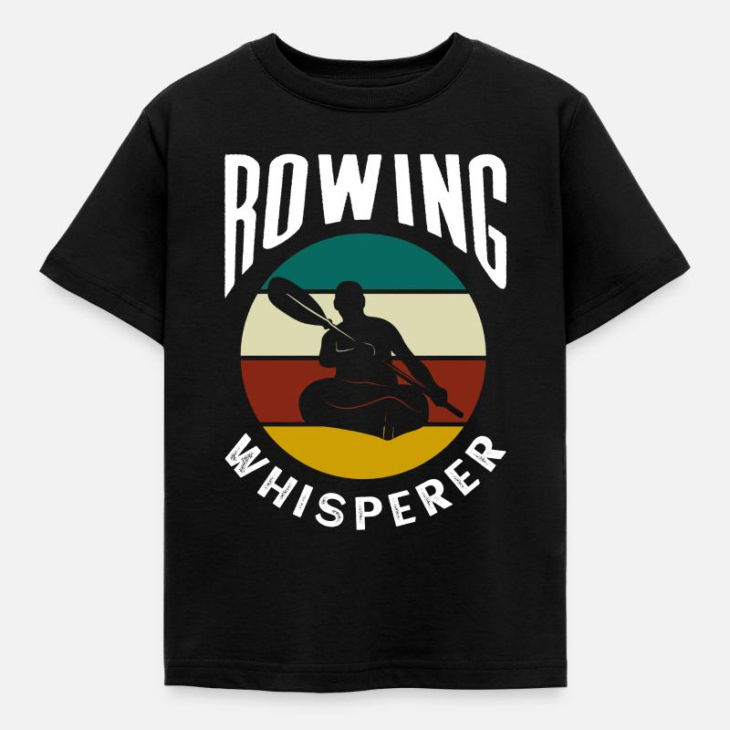 Rangées Chuchoteurs Rameurs Aviron - T-shirt Enfant - noir
