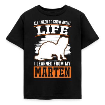 Martre Cadeau Vison Blaireau Martre - T-shirt Enfant - noir - Devant - AI Model Kid Female (0cm)