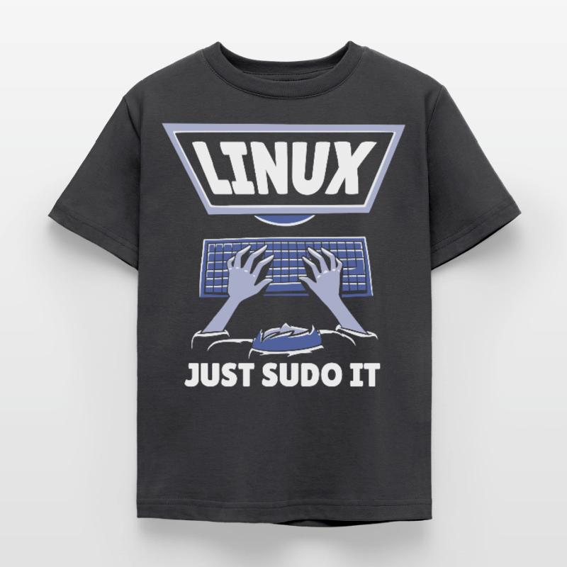Linux Software Open Source Programmieren Programmi Kinder T-Shirt