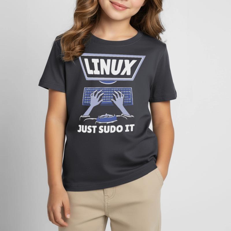 Linux Software Open Source Programmieren Programmi Kinder T-Shirt