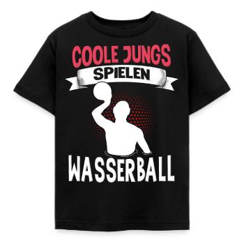 Wasserballer Wassersport Sport Wasserball - Kinder T-Shirt - Schwarz - Vorne - AI Model Kid Female (0cm)