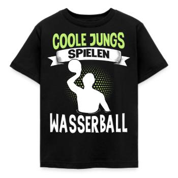 Wasserballer Wassersport Sport Wasserball - Kinder T-Shirt - Schwarz - Vorne - AI Model Kid Female (0cm)