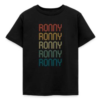 RONNY Vorname Geburtstag Name Spruch - Kinder T-Shirt - Schwarz - Vorne - AI Model Kid Female (0cm)