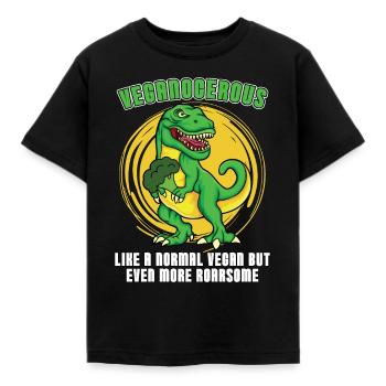 Veganisme Veganisme Veganocerous Like A Vegetable Vegan Lover - Kinderen T-shirt - zwart - Voor - AI Model Kid Female (0cm)