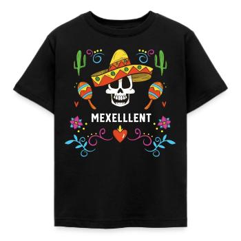 Mexellent Mexican Life Mexico Pride Country - Kids' T-Shirt - black - Front - AI Model Kid Female (0cm)