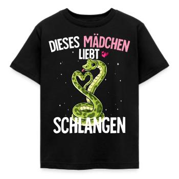 Schlange Mädchen - Kinder T-Shirt - Schwarz - Vorne - AI Model Kid Female (0cm)