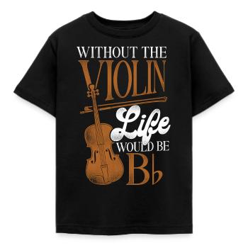 Violon Violoniste Pun Vintage - T-shirt Enfant - noir - Devant - AI Model Kid Female (0cm)