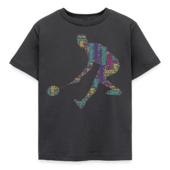 Joueurs de badminton - T-shirt Enfant - charbon - Devant - AI Model Kid Female (0cm)