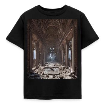 Griechische Mythology Tempel Ruinen Griechenland - Kinder T-Shirt - Schwarz - Vorne - AI Model Kid Female (0cm)