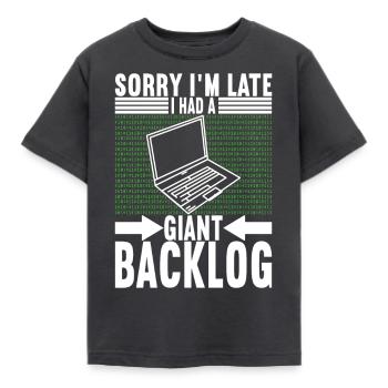 Programmierer Informatiker - Kinder T-Shirt - Dunkelgrau - Vorne - AI Model Kid Female (0cm)