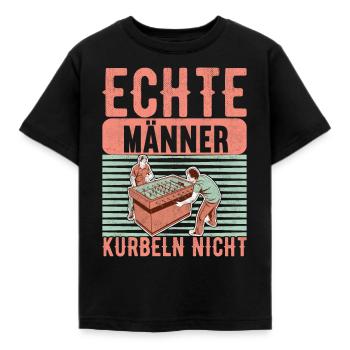 Tischfussball Tischkicker - Kinder T-Shirt - Schwarz - Vorne - AI Model Kid Female (0cm)