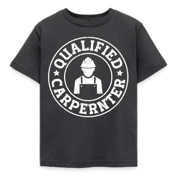 Construction Carpenter - Kinder T-Shirt - Dunkelgrau - Vorne - AI Model Kid Female (0cm)