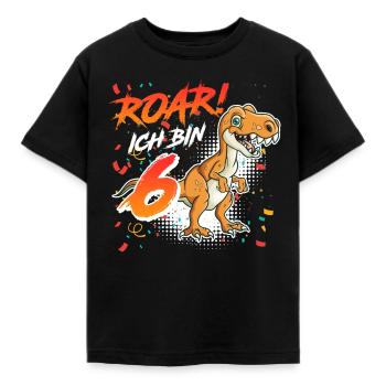 6. Geburtstag Jungen 6 Jahre Kind Sohn - Kinder T-Shirt - Schwarz - Vorne - AI Model Kid Female (0cm)
