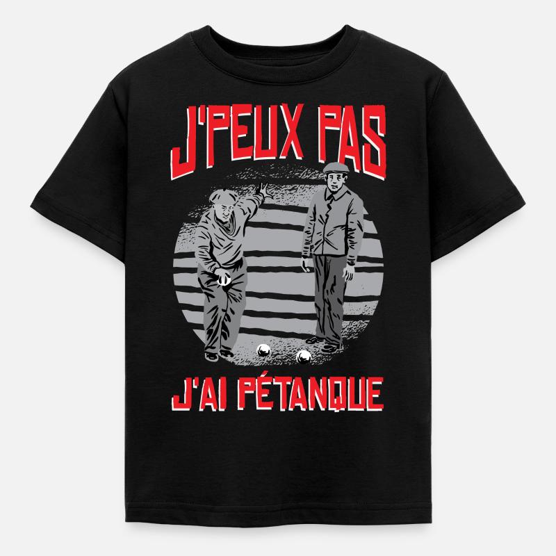 J'ai Pétanque - Børne-T-shirt - sort