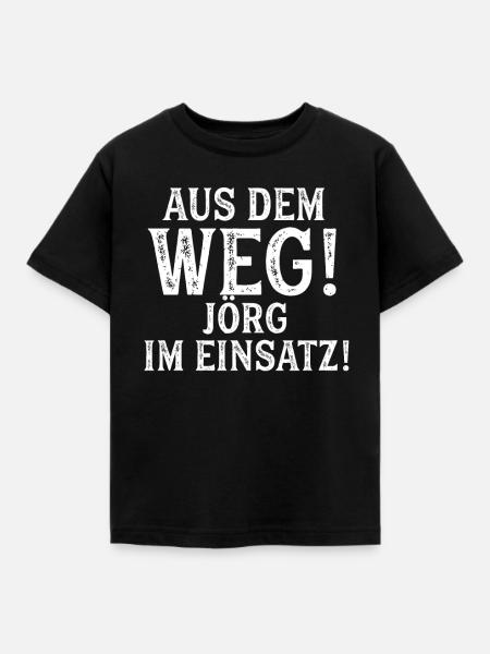 JÖRG Vorname Name Spruch Geburtstag Geschenk - Kinder T-Shirt - Schwarz