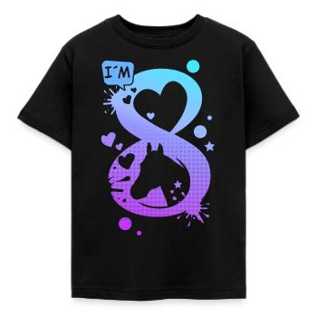 8. Geburtstag Mädchen Pferd 8 Jahre - Kinder T-Shirt - Schwarz - Vorne - AI Model Kid Female (0cm)