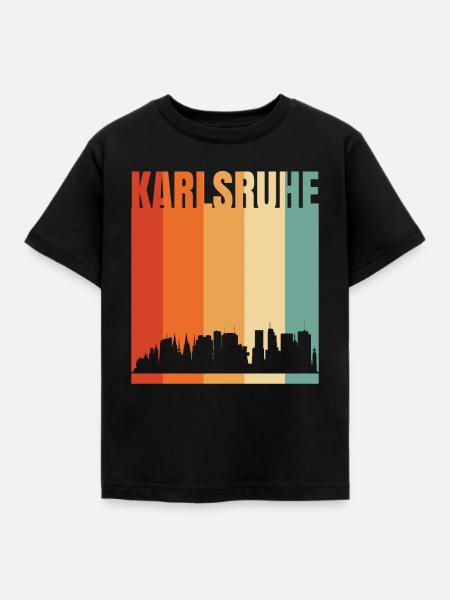 Karlsruhe - Kinder T-Shirt - Schwarz