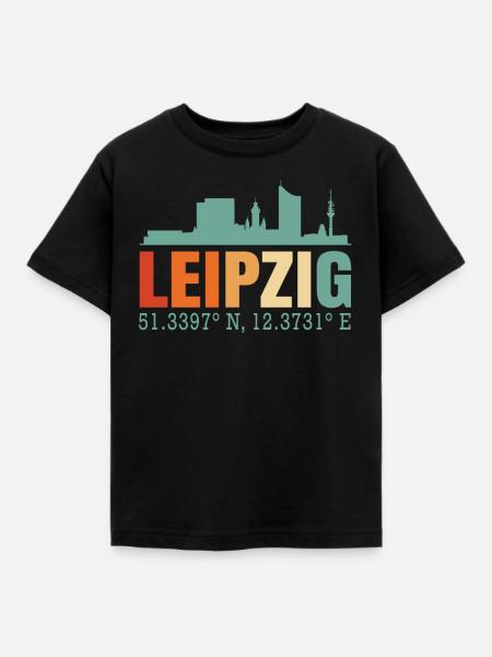Leipzig - Kinder T-Shirt - Schwarz