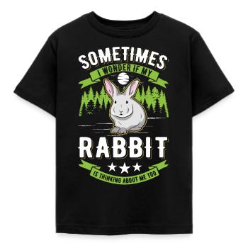 Lapin lapin lapin lapin - T-shirt Enfant - noir - Devant - AI Model Kid Female (0cm)
