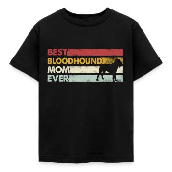 Meilleure mère de tous les temps - Bloodhound - T-shirt Enfant - noir - Devant - AI Model Kid Female (0cm)