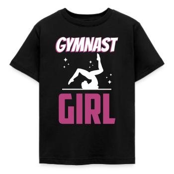 Gymnast Gymnast Girls Gymnastics Gymnastics - Kids' T-Shirt - black - Front - AI Model Kid Female (0cm)