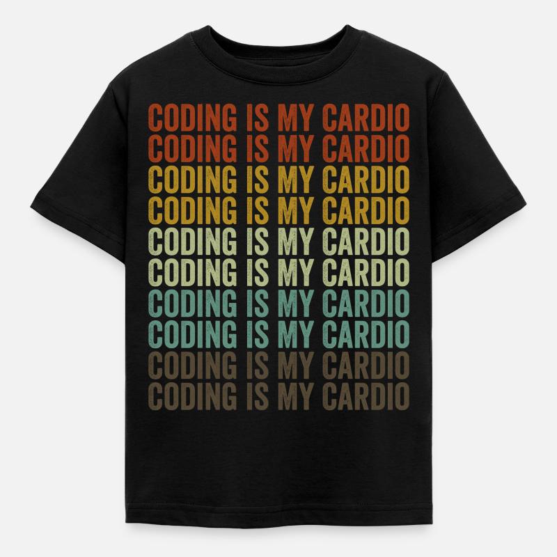 Coding ist meine Herzensangelegenheit Coding Softw - Kinder T-Shirt - Schwarz