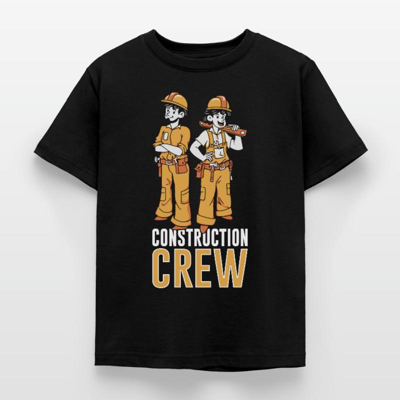 Construction Crew, Teamwork, Construction Site, Construction Construction Worker Kids' T-Shirt