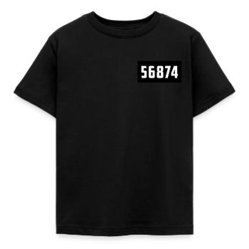 Carnaval costumé de prison de prisonnier - T-shirt Enfant - noir - Devant - AI Model Kid Female (0cm)