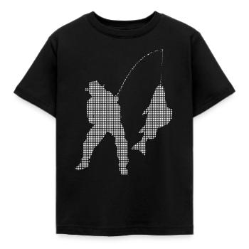 Angeln - Kinder T-Shirt - Schwarz - Vorne - AI Model Kid Female (0cm)