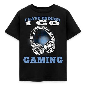 Je vais jouer aux jeux vidéo aux joueurs - T-shirt Enfant - noir - Devant - AI Model Kid Female (0cm)