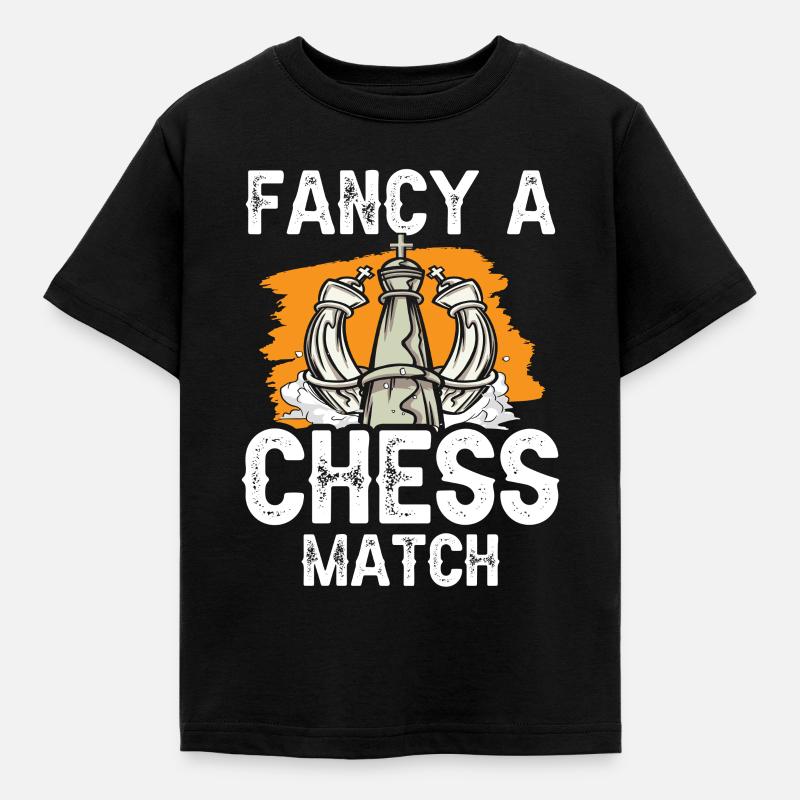 Envie d’un jeu d’échecs Joueur d’échecs - T-shirt Enfant - noir
