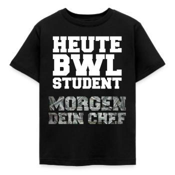 Student BWL Studenten Wirtschaft - Kinder T-Shirt - Schwarz - Vorne - AI Model Kid Female (0cm)