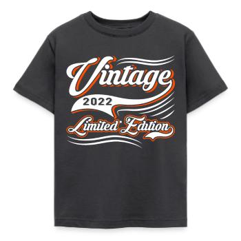 Limited Edition 2022 Vintage - Kids' T-Shirt - dark grey - Front - AI Model Kid Female (0cm)