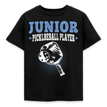 Joueur junior de pickleball Pickelball - T-shirt Enfant - noir - Devant - AI Model Kid Female (0cm)