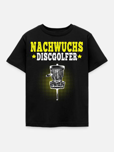 Discgolf Nachwuchs Discgolfer Disc Golf - Kinder T-Shirt - Schwarz