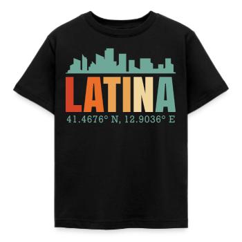 Latina - Kids' T-Shirt - black - Front - AI Model Kid Female (0cm)